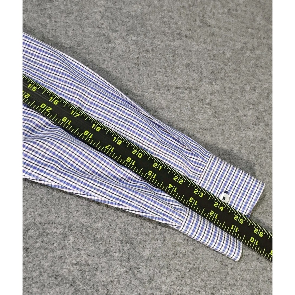 UNTUCKit Shirt Mens M Button Front Red Blue Check Long Sleeve Casual Slim Fit - Picture 7 of 12